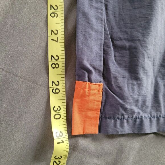 Vtg Y2K Abercrombie & Fitch Womens 2 Blue Paratrooper Boot Cut Pants Adjustable - Picture 8 of 11